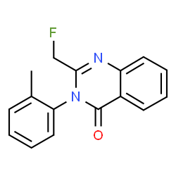ChemSpider 2D Image | 2-(Fluoromethyl)-3-(2-methylphenyl)-4(3H)-quinazolinone | C16H13FN2O