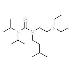 ChemSpider 2D Image | N,N-DIISOPROPYL-N'-ISOPENTYL-N'-DIETHYLAMINOETHYLUREA | C18H39N3O