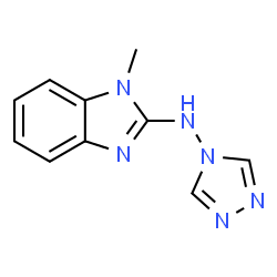 ChemSpider 2D Image | 1-Methyl-N-(4H-1,2,4-triazol-4-yl)-1H-benzimidazol-2-amine | C10H10N6