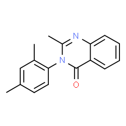 ChemSpider 2D Image | METHYLMETHAQUALONE | C17H16N2O