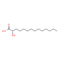 ChemSpider 2D Image | (2S)-2-Hydroxytetradecanoic acid | C14H28O3