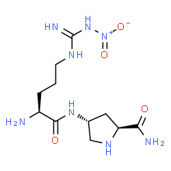 ChemSpider 2D Image | L-N(OMEGA)-NITROARGININE-(4R)-AMINO-L-PROLINE AMIDE | C11H22N8O4