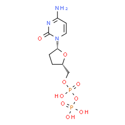 ChemSpider 2D Image | 2',3'-Dideoxycytosine-5'-Diphosphate | C9H15N3O9P2