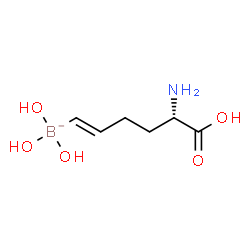 ChemSpider 2D Image | [(1E,5S)-5-Amino-5-carboxy-1-penten-1-yl](trihydroxy)borate(1-) | C6H13BNO5