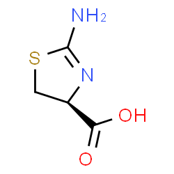 ChemSpider 2D Image | (4S)-2-Amino-4,5-dihydro-4-thiazolecarboxylic acid | C4H6N2O2S