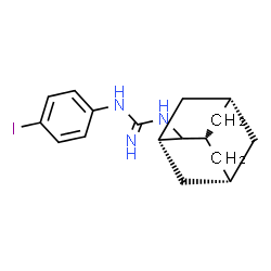 ChemSpider 2D Image | 1-[(1S,5S)-Adamantan-2-yl]-3-(4-iodophenyl)guanidine | C17H22IN3