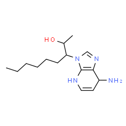 ChemSpider 2D Image | 3-(7-Amino-4,7-dihydro-3H-imidazo[4,5-b]pyridin-3-yl)-2-nonanol | C15H26N4O
