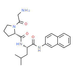 ChemSpider 2D Image | Glycyl-L-prolyl-N-2-naphthyl-L-leucinamide | C23H30N4O3