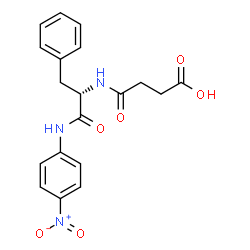 ChemSpider 2D Image | N-SUCCINYL-L-PHENYLALANINE P-NITROANILIDE | C19H19N3O6