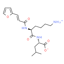 ChemSpider 2D Image | (2S)-2-({6-Ammonio-N-[(2E)-3-(2-furyl)-2-propenoyl]-L-norleucyl}amino)-4-methylpentanoate | C19H29N3O5