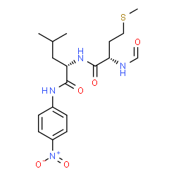 ChemSpider 2D Image | For-Met-Leu-pNA | C18H26N4O5S
