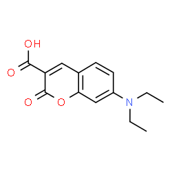 ChemSpider 2D Image | 7-diethylaminocoumarin-3-carboxylic acid | C14H15NO4