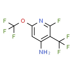 ChemSpider 2D Image | 2-Fluoro-6-(trifluoromethoxy)-3-(trifluoromethyl)-4-pyridinamine | C7H3F7N2O