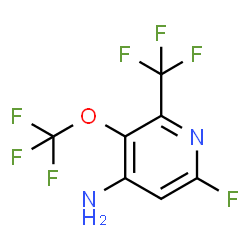 ChemSpider 2D Image | 6-Fluoro-3-(trifluoromethoxy)-2-(trifluoromethyl)-4-pyridinamine | C7H3F7N2O