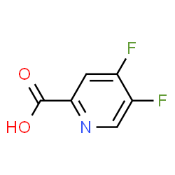 ChemSpider 2D Image | 4,5-Difluoro-2-pyridinecarboxylic acid | C6H3F2NO2