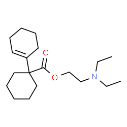 ChemSpider 2D Image | 2-(Diethylamino)ethyl 1,1'-bi(cyclohexan)-1'-ene-1-carboxylate | C19H33NO2