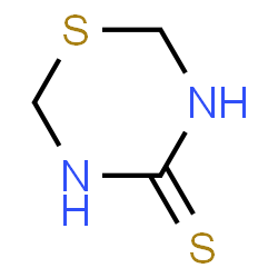ChemSpider 2D Image | 1,3,5-Thiadiazinane-4-thione | C3H6N2S2