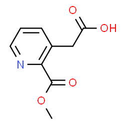 ChemSpider 2D Image | [2-(Methoxycarbonyl)-3-pyridinyl]acetic acid | C9H9NO4