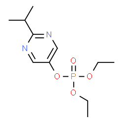 ChemSpider 2D Image | Diethyl 2-isopropyl-5-pyrimidinyl phosphate | C11H19N2O4P