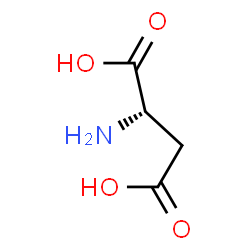 ChemSpider 2D Image | L-(+)-Aspartic acid | C4H7NO4
