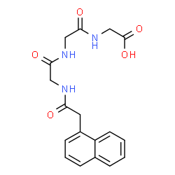 ChemSpider 2D Image | N-(1-Naphthylacetyl)glycylglycylglycine | C18H19N3O5
