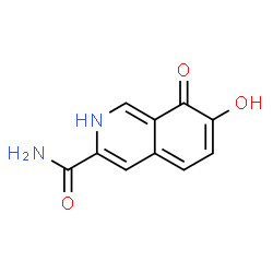ChemSpider 2D Image | 7-Hydroxy-8-oxo-2,8-dihydro-3-isoquinolinecarboxamide | C10H8N2O3