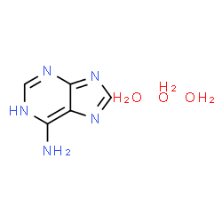 ChemSpider 2D Image | 1H-Purin-6-amine trihydrate | C5H11N5O3