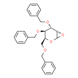 ChemSpider 2D Image | (3S,4R,5S,6S)-4,5-Bis(benzyloxy)-3-[(benzyloxy)methyl]-2,7-dioxabicyclo[4.1.0]heptane (non-preferred name) | C27H28O5