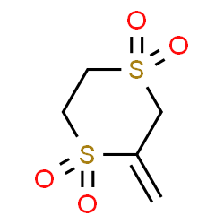 ChemSpider 2D Image | 2-Methylene-1,4-dithiane 1,1,4,4-tetraoxide | C5H8O4S2