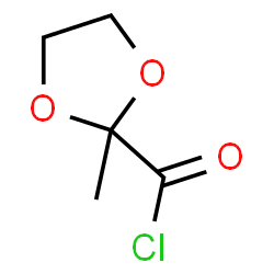 ChemSpider 2D Image | 2-Methyl-1,3-dioxolane-2-carbonyl chloride | C5H7ClO3