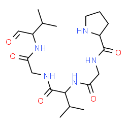 ChemSpider 2D Image | Prolylglycylvalyl-N-(3-methyl-1-oxo-2-butanyl)glycinamide | C19H33N5O5