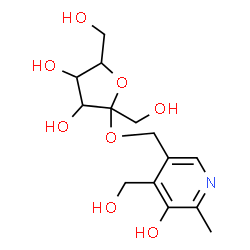ChemSpider 2D Image | [5-Hydroxy-4-(hydroxymethyl)-6-methyl-3-pyridinyl]methyl hex-2-ulofuranoside | C14H21NO8