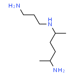 ChemSpider 2D Image | N-(3-Aminopropyl)-2,5-hexanediamine | C9H23N3