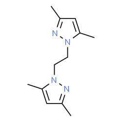 ChemSpider 2D Image | 1,1'-(1,2-Ethanediyl)bis(3,5-dimethyl-1H-pyrazole) | C12H18N4