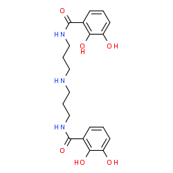 ChemSpider 2D Image | N,N'-(Iminodi-3,1-propanediyl)bis(2,3-dihydroxybenzamide) | C20H25N3O6