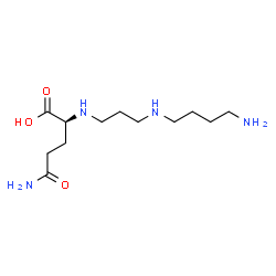 ChemSpider 2D Image | N~2~-{3-[(4-Aminobutyl)amino]propyl}-L-glutamine | C12H26N4O3