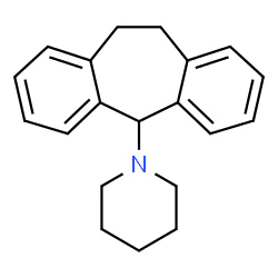 ChemSpider 2D Image | 1-(10,11-Dihydro-5H-dibenzo[a,d][7]annulen-5-yl)piperidine | C20H23N