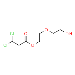 ChemSpider 2D Image | 2-(2-Hydroxyethoxy)ethyl 3,3-dichloropropanoate | C7H12Cl2O4