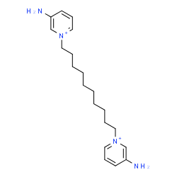 ChemSpider 2D Image | 1,1'-(1,10-Decanediyl)bis(3-aminopyridinium) | C20H32N4