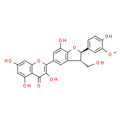 ChemSpider 2D Image | 2,3-Dehydrosilychristin | C25H20O10