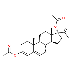ChemSpider 2D Image | 20-Oxopregna-3,5-diene-3,17-diyl diacetate | C25H34O5