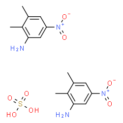 ChemSpider 2D Image | 2,3-Dimethyl-5-nitroaniline sulfate (2:1) | C16H22N4O8S