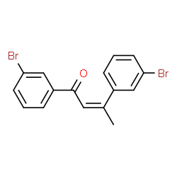 ChemSpider 2D Image | (2Z)-1,3-Bis(3-bromophenyl)-2-buten-1-one | C16H12Br2O