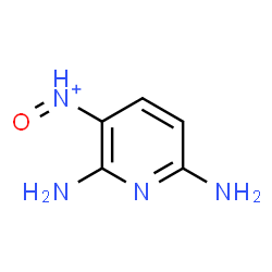 ChemSpider 2D Image | (2,6-Diamino-3-pyridinyl)(oxo)ammonium | C5H7N4O