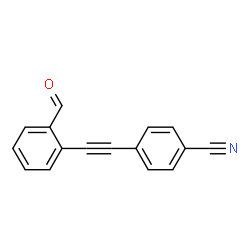ChemSpider 2D Image | 4-[(2-Formylphenyl)ethynyl]benzonitrile | C16H9NO