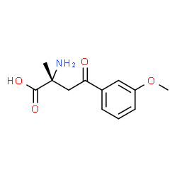ChemSpider 2D Image | (2R)-2-Amino-4-(3-methoxyphenyl)-2-methyl-4-oxobutanoic acid | C12H15NO4