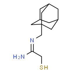 ChemSpider 2D Image | (1E)-N'-(Adamantan-1-ylmethyl)-2-sulfanylethanimidamide | C13H22N2S