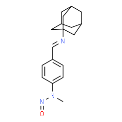ChemSpider 2D Image | 1-(4-(Methylnitrosamino)benzylideneamino)adamantane | C18H23N3O