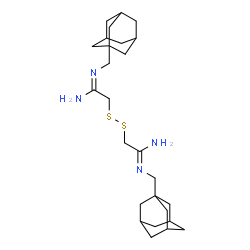ChemSpider 2D Image | (1Z,1'E)-2,2'-Disulfanediylbis[N'-(adamantan-1-ylmethyl)ethanimidamide] | C26H42N4S2