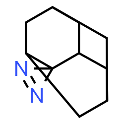 ChemSpider 2D Image | Spiro[diazirene-3,2'-tricyclo[3.3.1.1~3,7~]decane] | C10H14N2
